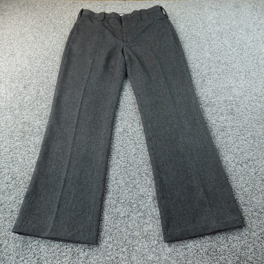 VTG Circle S Pants Mens 34X32 Gray Slacks Chino Dress Trousers Western Bootcut